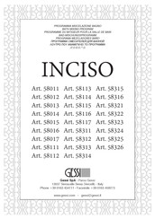Gessi INCISO 58017 Manual