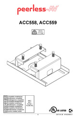 peerless-AV ACC559 Instructions Manual