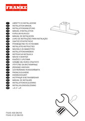 Franke FSAS A120 BK/XS Installation Manual