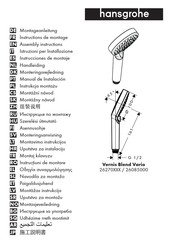 Hans Grohe Vernis Blend 26270000 Assembly Instructions Manual