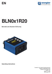 Wenglor BLN0L1H20 Operating Instructions Manual