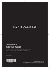 LG LUTE4619SN Owner's Manual