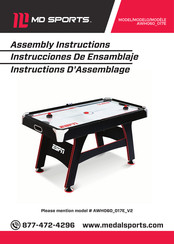 MD SPORTS AWH060 017E Assembly Instructions Manual