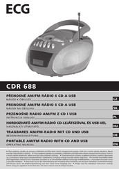 ECG CDR 688 Operating Manual