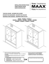 MAAX 105481 Installation Instructions Manual