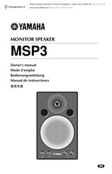 Yamaha MSP3 Owner's Manual
