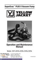 yellow jacket 93796 Operation And Maintenance Manual