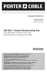 Porter-Cable PCCS340 Instruction Manual