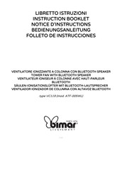 Bimar ATF-005WL Instruction Booklet