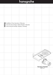 Hans Grohe Raindance Rainfall 28411 1 Series User Instructions