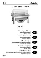 Bartscher COOL + HOT 1/1 GN Instruction Manual