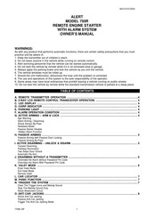 Alert 750R Owner's Manual