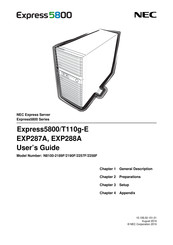 NEC Express5800/T110g-E User Manual