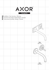 Hans Grohe AXOR Uno 38118 1 Series Installation/User Instructions/Warranty