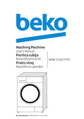 Beko WMB 71442 PTM User Manual