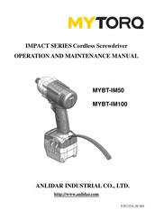 ANLIDAR Mytorq MYBT-IM100 Operation And Maintenance Manual