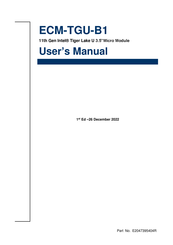 Avalue Technology ECM-TGU-B1 User Manual