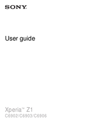 Sony Xperia C6906 User Manual