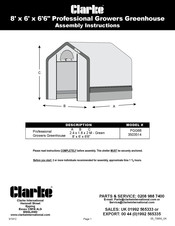 Clarke 3503514 Assembly Instructions Manual