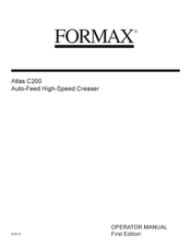 Formax Atlas C200 Operator's Manual