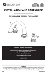 Glacier bay HD67416-3E04 Installation And Care Manual