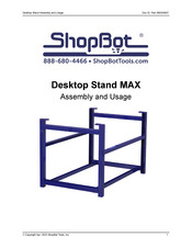 ShopBot MAX Assembly And Usage Manual