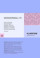 Klarstein WONDERWALL 72 Manual
