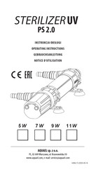 Aquael STERILIZER UV PS 2.0 Operating Instructions Manual