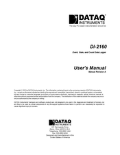 Dataq Instruments DI-2160 User Manual