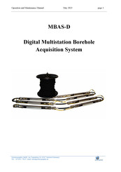 geotomographie MBAS-D Operation And Maintenance Manual