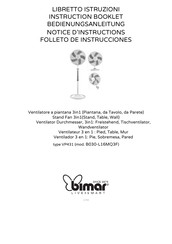 Bimar VP431 Instruction Booklet