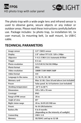 Solight FP06 Quick Start Manual