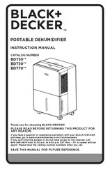 Black & Decker BDT70 Series Instruction Manual
