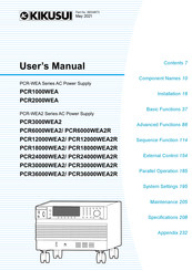 Kikusui PCR1000WEA User Manual