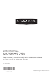 Signature Kitchen Suite UPMC3084ST Owner's Manual