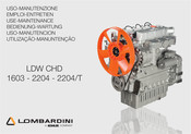 Kohler Lombardini LDW CHD 2204 Use & Maintenance