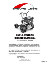 ground logic Rover Operator's Manual