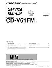 Pioneer CD-V61FM/E Service Manual