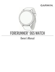 Forerunner 955 Owner's Manual - Overview