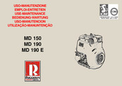 Ruggerini MD 190 E Use & Maintenance