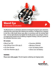 sparkfun Weevil Eye Information & Instructions