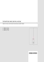 STIEBEL ELTRON DHB-E 18 AU Operation And Installation Manual