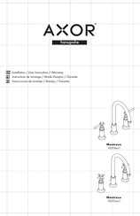 Hans Grohe AXOR Montreux 16513 1 Series Installation/User Instructions/Warranty