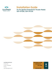 SLEIPNER MOTOR AS SEP-IP100 Installation Manual