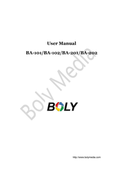Boly Media BA-101 User Manual
