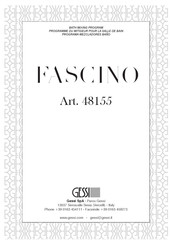 Gessi FASCINO 48155 Manual