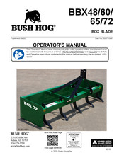 Bush Hog BBX60 Operator's Manual