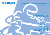 Yamaha XVS950XR-A Owner's Manual