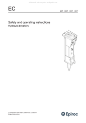 Epiroc 100T Safety And Operating Instructions Manual