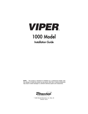 Directed Electronics VIPER 1000 Installation Manual